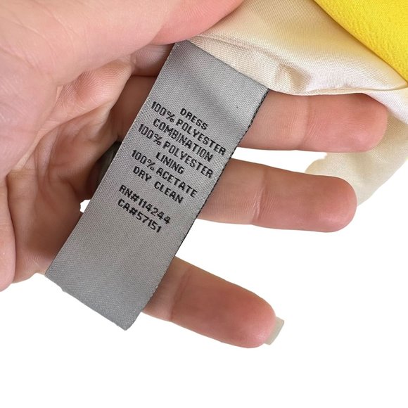 Eliza J Blue White Yellow Stripe Sleeveless Fit Flare Knee Length Dress 6 - Picture 6 of 12